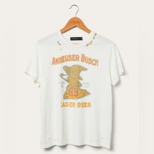 Junk Food Clothing Budweiser AB Eagle Vintage Destroy Tee XS NEW WITH TAGS NWT